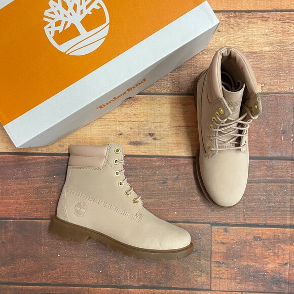 Timberland Women's Linden Woods 6 Inch Waterprroof Rugby Tan Boots